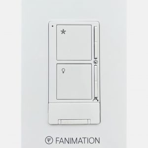 Fanimation Remote Control Fan & Light w/Learn Rec - CRL4WH 3-Spd/Non-Rev 